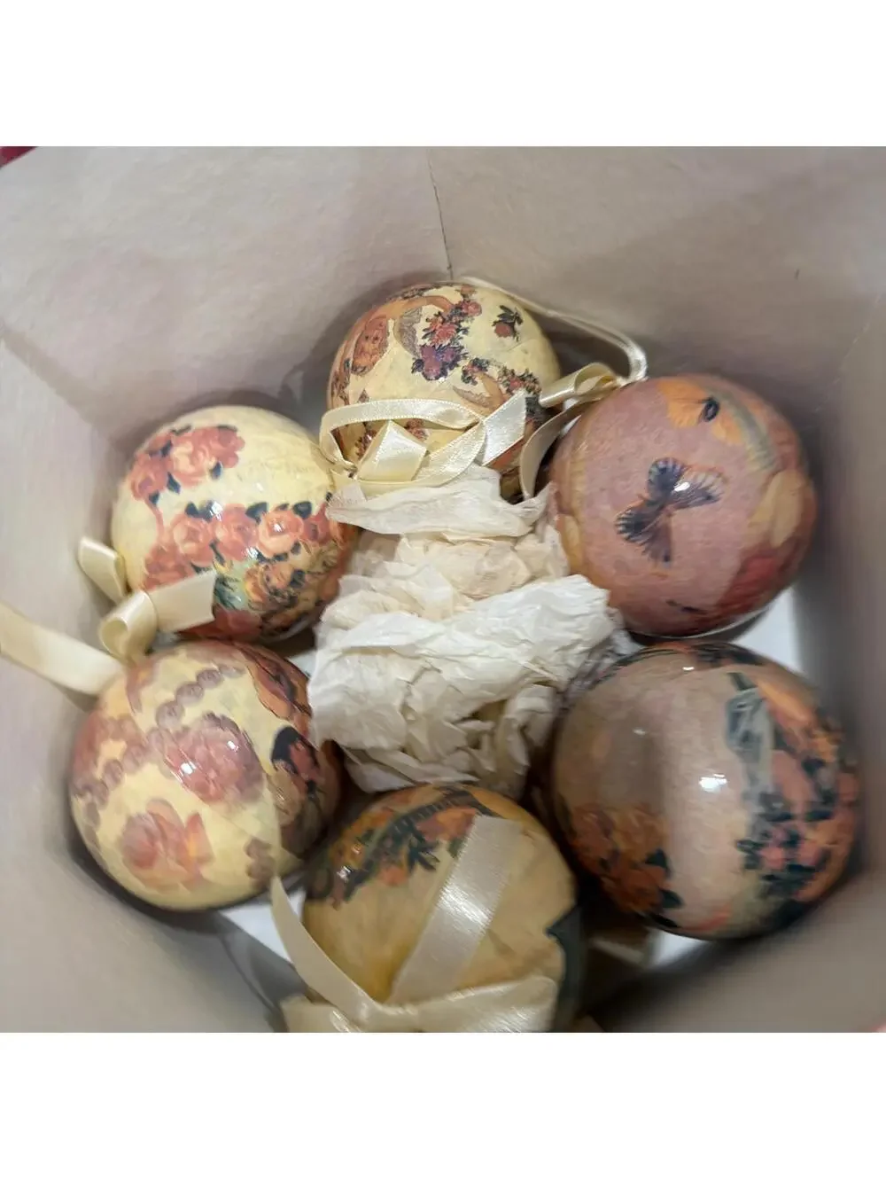 VTG 1995 Victorian Christmas Ornaments Set of 12 C&F Enterprises Vintage *